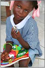 Haiti Girl with a frog?